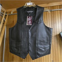 Unik Leather Apparel Vest Sz. 40
