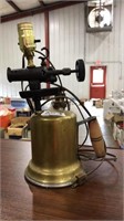 ANTIQUE WELDING TORCH CONVERTED TO LAMP