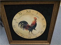Clock - Large farm clock with rooster