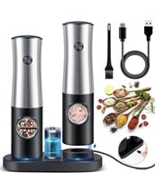 Electric salt &pepper grinder set