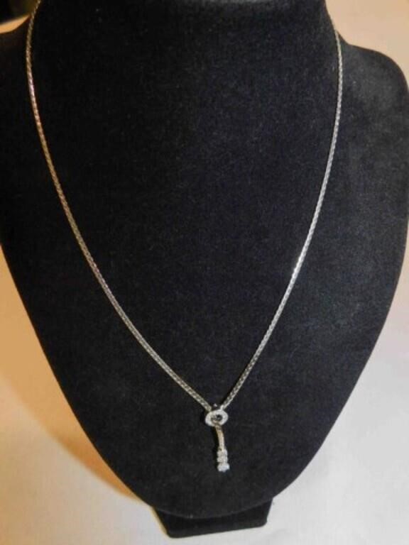 14k UD diamond pendant necklace …