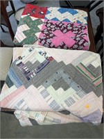 2 vintage handmade quilts