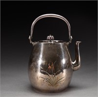 Japanese silver pot