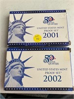 2001 and 2002 U.S. Proof Sets