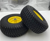 Set of 2-15x6.00-6 Lawn Mower Tire & Rim