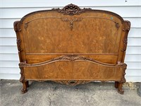 BURLED SATINWOOD FRENCH BED