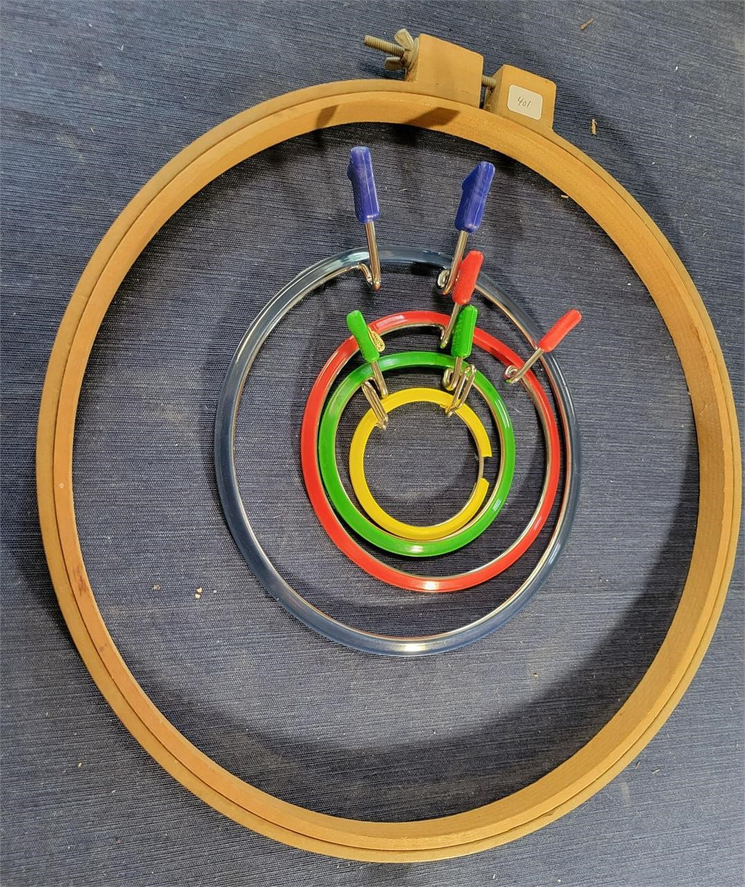 Wooden and Plastic Embroidery Hoops