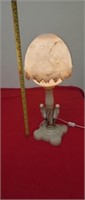 1920s Vintage Art Deco Alabaster Bird Lamp