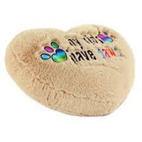 My Kids Have Paws Tan Heart Pillow A110
