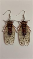 Large cicada earrings 2.75 inches long New