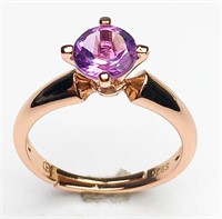 Natural Amethyst Ring 925 Silver