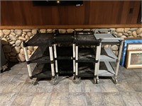 (4) Plastic Carts