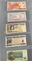 (5) Foreign bank notes, Billets de banque