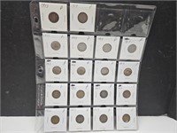 Early Teens Wheat Pennies-18 Coins