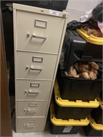 5 DRAWER FILE CABIINET IN BAND ROOM