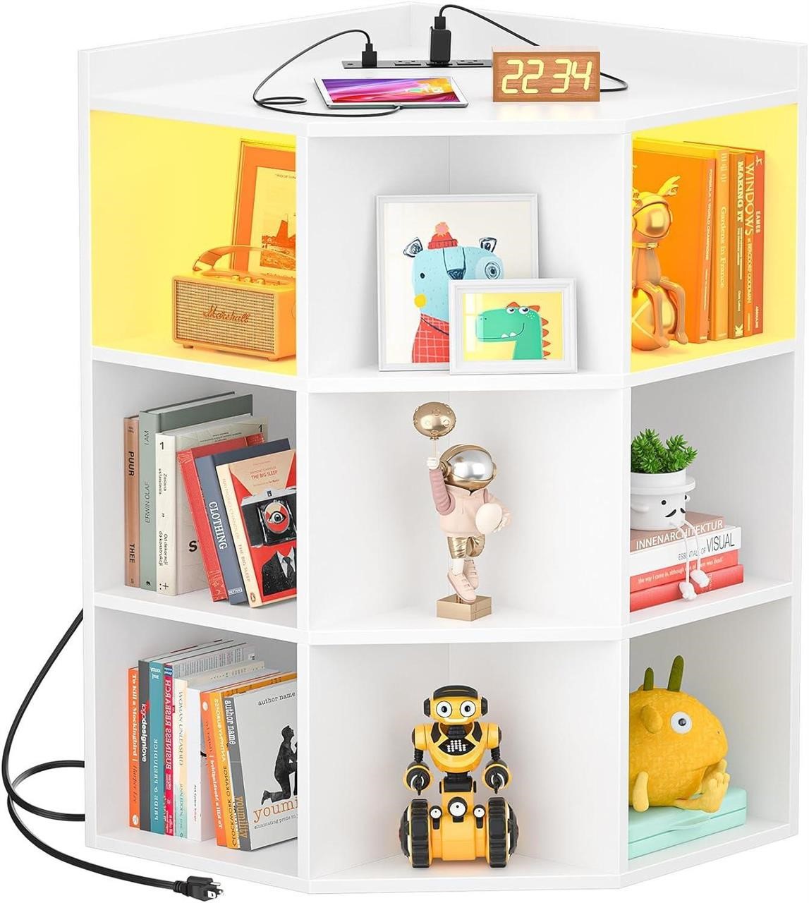 ULN - Cyclysio LED Corner Bookshelf