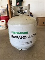 Empty propane tank