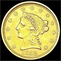 1852 $2.50 Gold Quarter Eagle CLOSELY