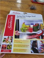 sunbeam swing out fridge shelf