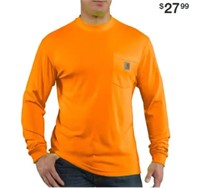 Carhartt Personal  Orange Long-Sleeve T-Shirt M
