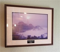 "THE PERFECT STORM" SIGNED, FRAMED, MATTED PRINT