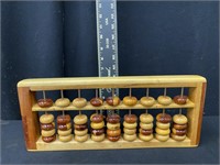 Vintage Wooden Handmade Desk Abacus