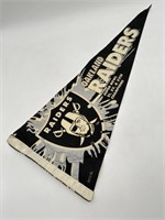Vintage Oakland Raiders Superbowl Pennant