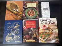 6 Assorted Cookbooks