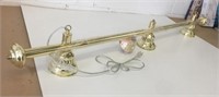 59" Brass Pool Table Light Fixture - No Shades