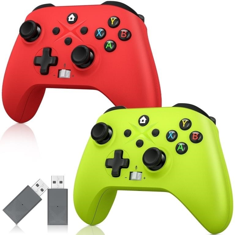 SM4622  Dinosoo Xbox Controller 2 Pack - Green+Red
