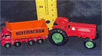 Lensky truck and Matchbox tractor
