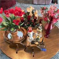 Figurines, decorations , candle holder and