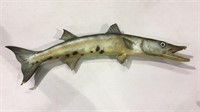 Vintage Taxidermy Barracuda type fish,  wall