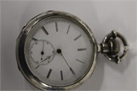 Antique Mathey Coin Silver Key wind Pocket Watch