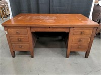 Clemco vintage desk approx 66"x 38" x 30