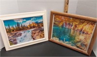 Waterfall framed prints. 14.75 x 11.75 / 14.5 x 11