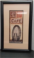 Destinations Cafe Paris framed print. By Tina