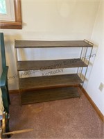 Vintage mid-century bookcase for tiered shelf