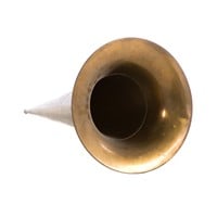 Large brass cylinder phonograph horn