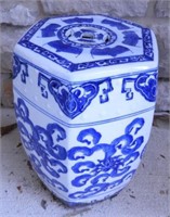 Lot #2001 - Oriental style blue and white 14”
