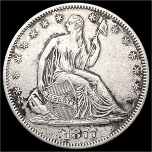 1877-S Seated Liberty Half Dollar CLOSELY