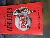 1967 Kansas City Athletics offical scorebook