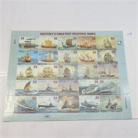 Fighting Ships Stamp Display, Marshall Islands
