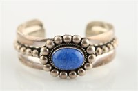 Artie Yellowhorse, Sterling and Lapis Bracelet