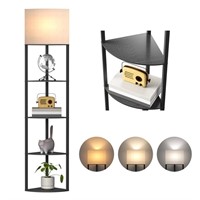 Meisoda Floor Lamp with Shelves  Standing Lamp wit