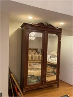 ANTIQUE FRENCH ARMOIRE 54W X19D X89H