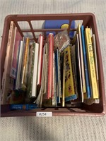 Crate full of children’s books