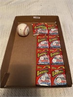 1991 Topps baseball card packs/baseball