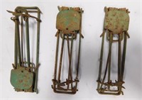 3 Vintage Victor Gopher Traps