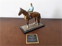 Vintage Brass/Metal Horse & Jockey Table Lighter